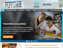 Tablet Screenshot of manufactureyourfuture.com